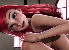 Redheaded Little Mermaid Ariel gets creampied apart newcomer disabuse of Jasmine - Disney Porn