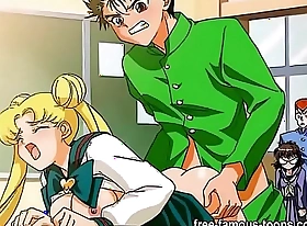 Sailormoon hentai fuck parody
