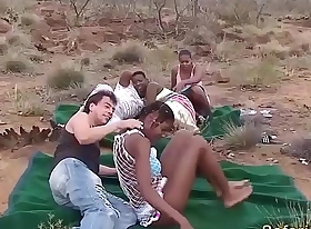 Real african safari groupsex orgy down nature