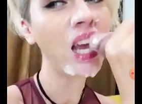 White latitudinarian Loves Sloppy DeepThroat MilkyBabes