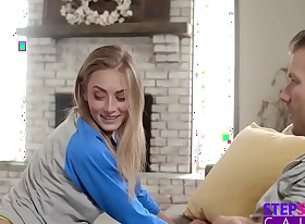 Comme ci Temptress Kyler Quinn gets tight pussy fucked apart from stepbro while Stuck concerning Sink