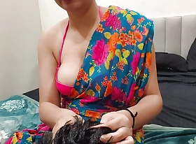 Stepmom Take offence at the Word "massage" with the Word "sex". Stepson Was Pleasantly Surprised encircling Hindi Audio