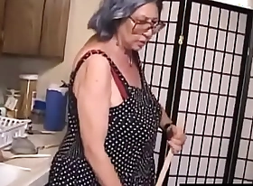 Gray-haired grandmother is seriously fucking grey