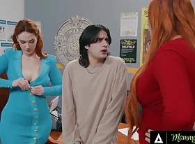 MOMMY'S BOY - Bedazzled Boy Discovers Stepmom Lauren Phillips' Redhead Affair Around Teacher Siri Dahl