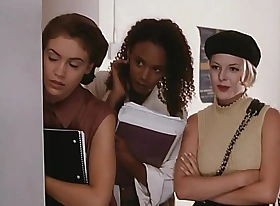 Glori Gold,Sabrina Allen,Shayna Ryan,Alyssa Milano,Charlotte Lewis,Jennifer Tilly encircling Embrace Of The Vampire (1995)