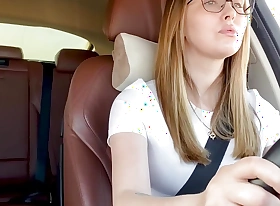 Fucked stepmom in car after motivating force lessons