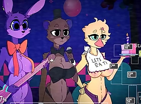 Five Nights at one's disposal Fuzzboobs [ Hentai Fun PornPlay ] Ep.1 Spooky furry titjob