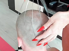 Asmr the stepmother does a head massage  with long nails  bdsm